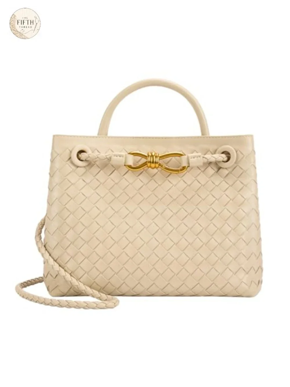 Woven Tote Bag Women Leather Shoulder Handbag Top Handle Purses